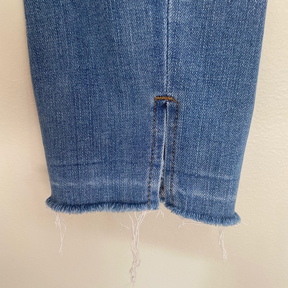 Raw Split Hem Denim Skinny Jean - Picture 3 of 5